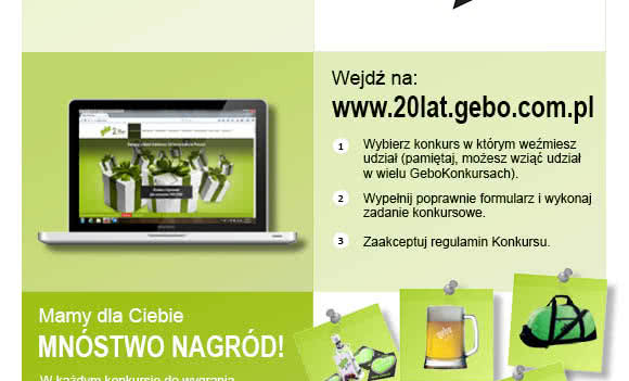 Świętuj z Gebo Jubileusz 20-lecia w Polsce przez cały Rok!