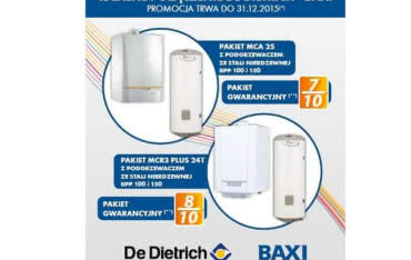 Promocja pakietowa kotłów De Dietrich