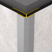Aluminiowa listwa do płyt wodoodpornych płyt Rocko - narożnik zew. (biały)